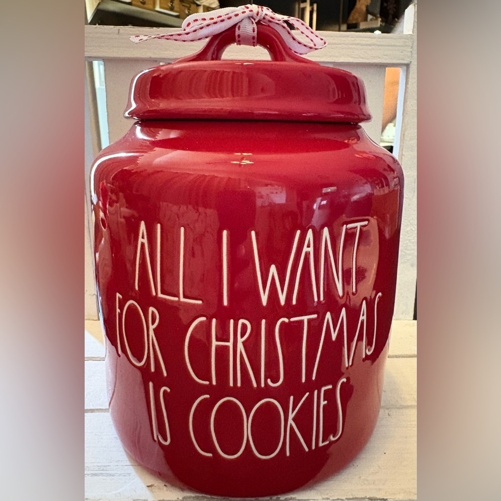 Rae Dunn “All I Want For Christmas Is Cookies” Canister